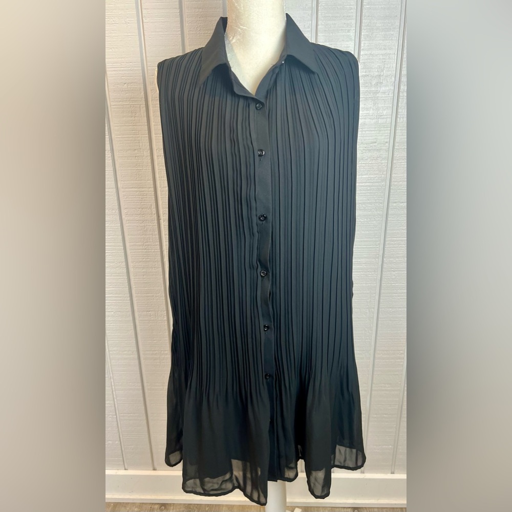 Joie black sleeveless dress‎ with pockets Size XL